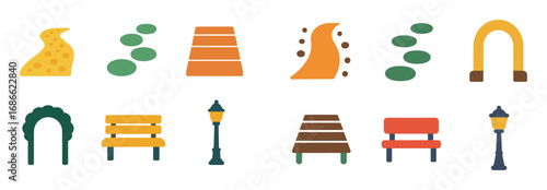 Colorful Petting Zoo Icons