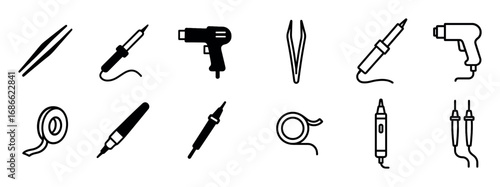 Phone Repair Tools Icons