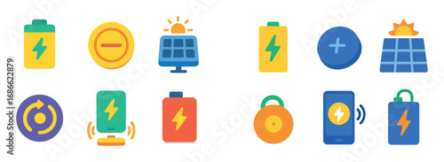 Colorful Sleeptracker Power Icons