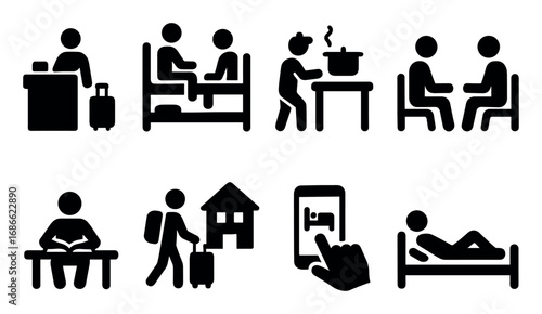 Hostel Activity Icons