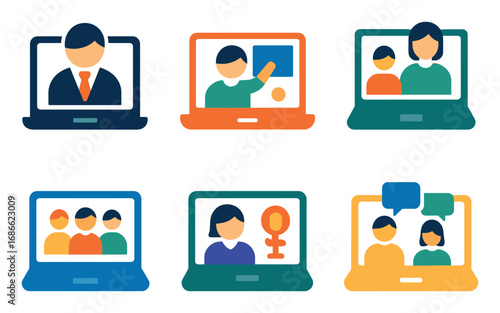 Online Meeting Icons