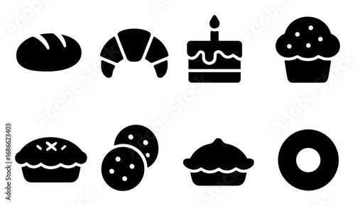 Baking Icons Grid