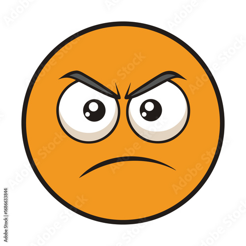 A suspicious emoticon with raised eyebrow and side-eye glance, perfectly capturing doubt, curiosity, or playful skepticism in chats and digital conversations.
