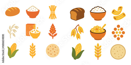 Grains Icon Set