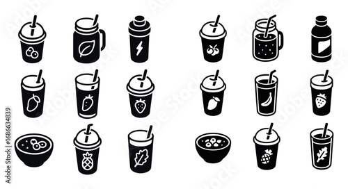 Smoothie Icon Grid