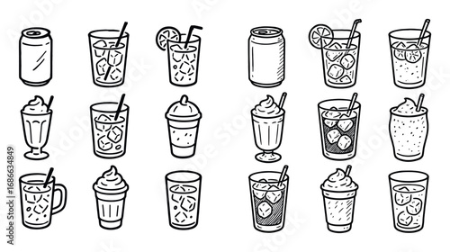 Cold Drink Icons