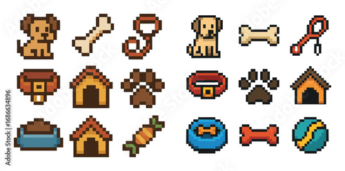 Pixel Dog Icons