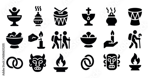 Spiritual Rituals Icon Grid