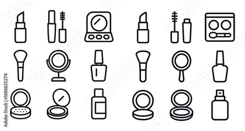 Minimalist Makeup Icons