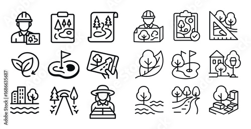 Architectural Icon Grid