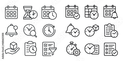 Time Management Icons