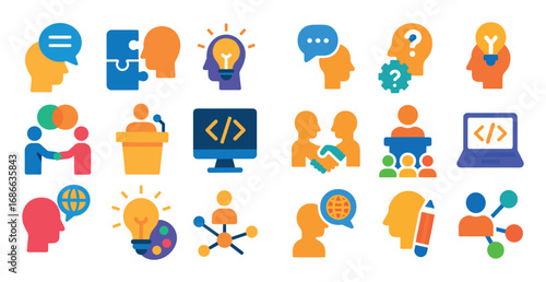 Colorful Self-Improvement Icons