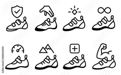 Climbing Shoe Icons