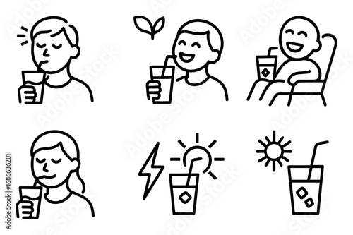 Minimalist Thirst Icons