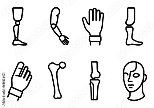 Prosthetic Icons Grid