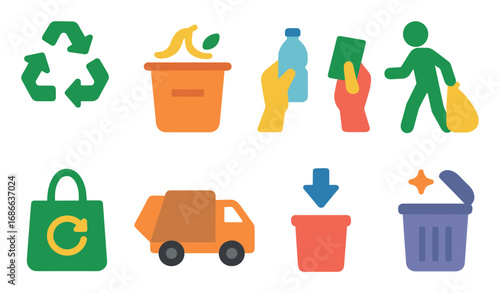 Waste Sorting Icons