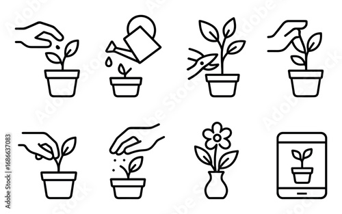 Indoor Gardening Icons