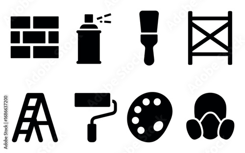 Mural Tools Icon Set