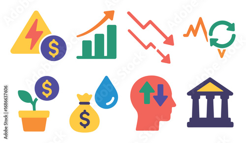 Financial Icons Grid