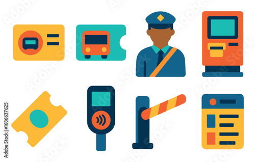 Travel Ticket Icons