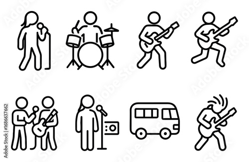 Rock Band Icons