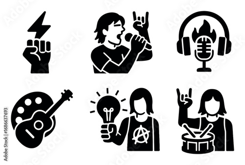 Rock Band Icons
