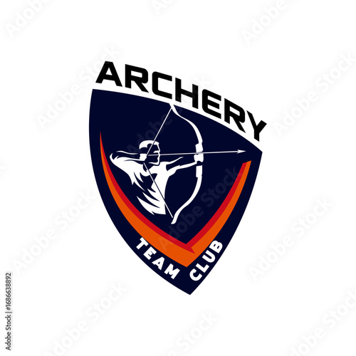 Archer Archery Sports Club Team Logo Template 