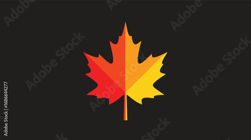 Vibrant Autumn Maple Leaf Design