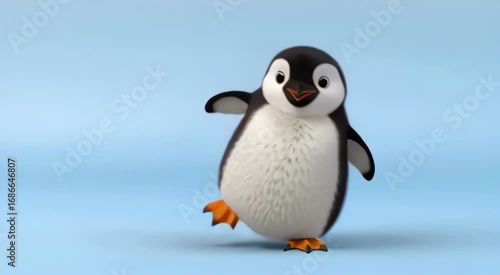 penguin on the beach