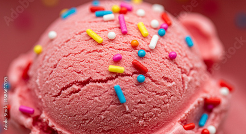 Close-up of ice cream with sprinkles