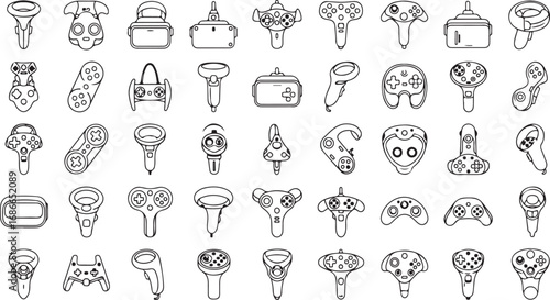 Collection of hand-drawn whisk icons and symbols for culinary and baking applications vector