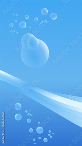 Background illustration frutiger Aero style 