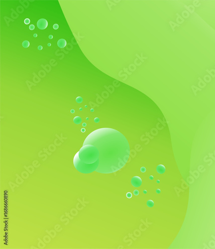 Background illustration frutiger Aero style 