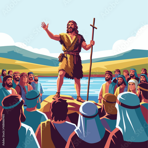 John Preaching, bible story, jesus