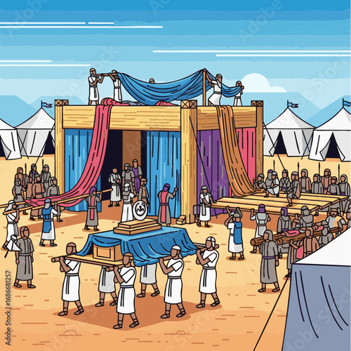 Tabernacle of Moses Set Up, bible story