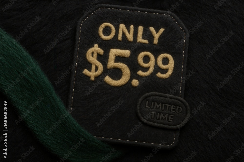 Obraz premium Exclusive ONLY $5.99 limited time discount tag, plush style, compelling retail sale offer.