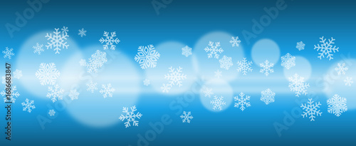 Winterlicher Hintergrund mit Schneeflocken