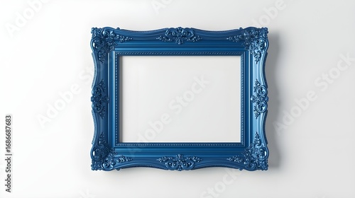 blue picture frame