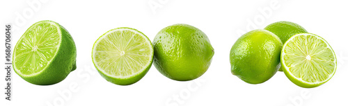 Fresh green limes