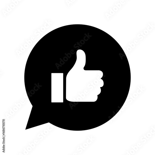 Feedback icon vector. Like illustration sign. review symbol or logo.