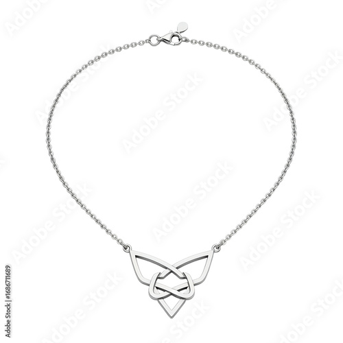 Wallpaper Mural Silver Celtic Knot Necklace: A symbol of eternity and interconnectedness. Torontodigital.ca