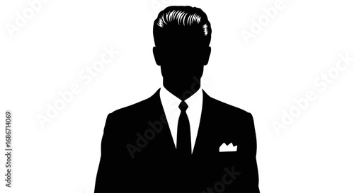 the silent negotiator a timeless silhouette of power and intrigue, isolated on transparent background