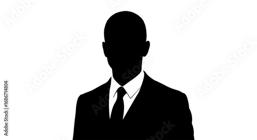the unseen hand a silhouette of power and influence, isolated on transparent background