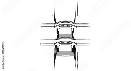 vertebral column anatomy, structure, and support, isolated on transparent background