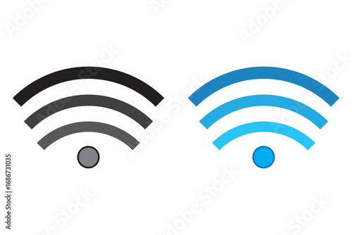 Free wifi zone icon set. Wireless sign design template, Network signs, Wireless connection icon. free wifi design,