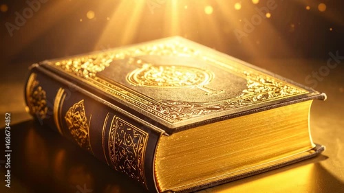 Holy book, gold-gilded cover