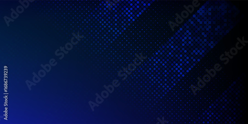 Digital technology background. Digital data square blue pattern pixel background. Modern trendy design in vector illustration