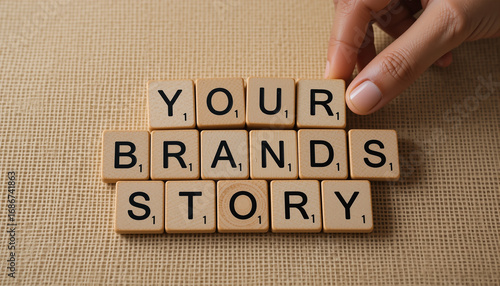 Wooden cubes spelling 