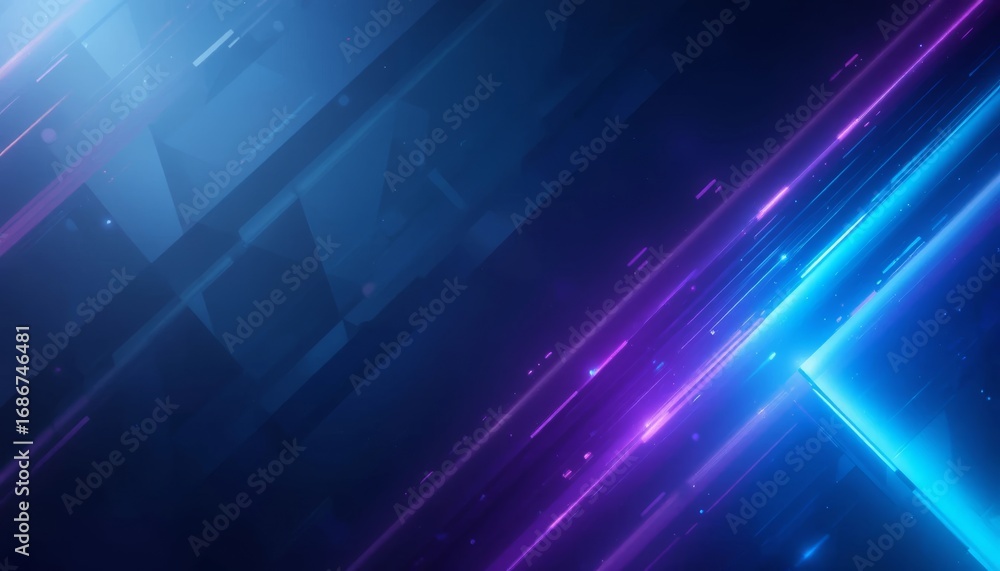 Obraz premium Dynamic abstract futuristic lines illuminate modern tech and digital innovation