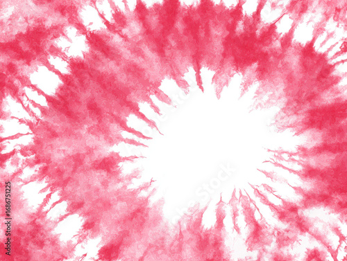 Abstract tie-dye pattern in vibrant red
